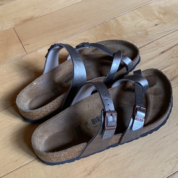 Graceful Taupe Birko-Flor Mayari Birkenstocks - Picture 3 of 7